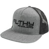 Filthy Wording Trucker Hat, Black & Grey