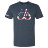 Patriotic Fishing Hooks T-Shirt